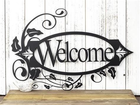 house shaped metal welcome sign|Metal House Sign Welcome .